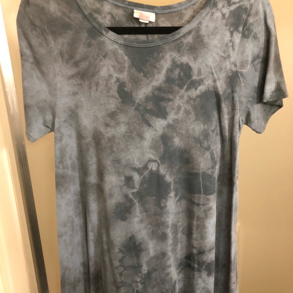 Lularoe Gray Tie Dye Carly Dress!